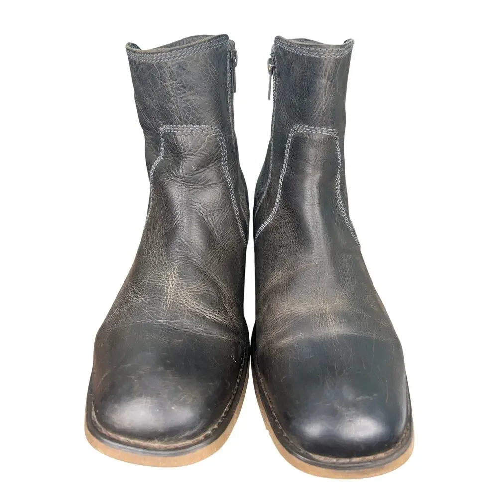 Bed Stu Men’s Crown Brown Distressed Leather Chelsea Boot Size US 11.5